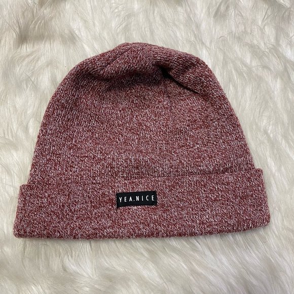 Urban Outfitters Other - Yea. Nice Red Heathered Beanie Hat
